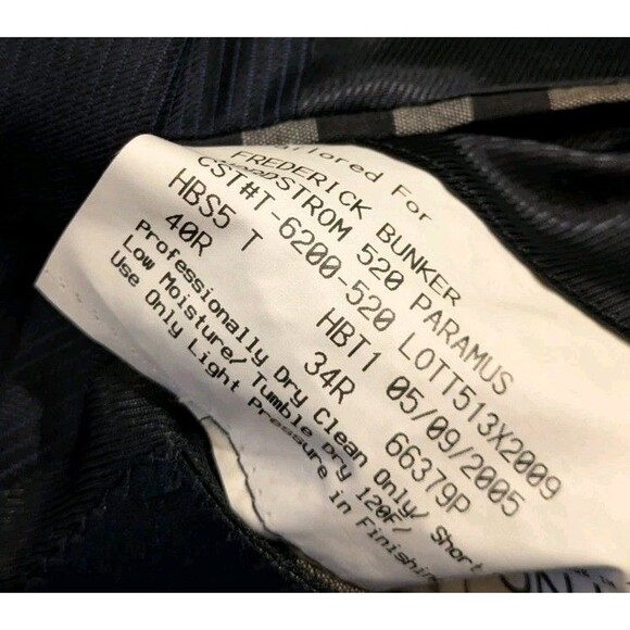 Burberry London Pinstripe Blue Blazer Sport Coat Suit Jacket Men's 40R - Picture 3 of 8